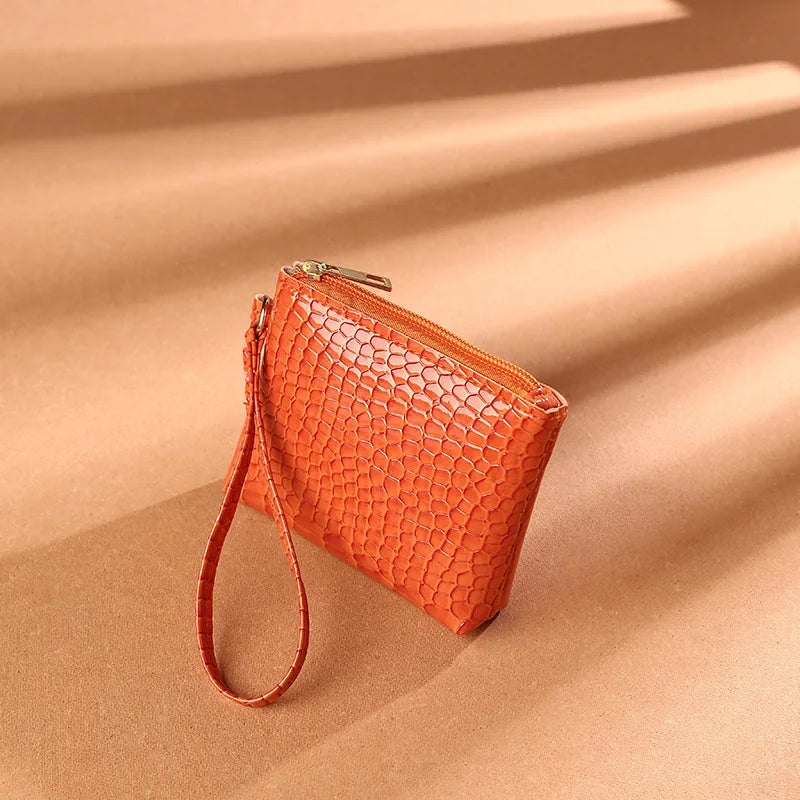 New Arrival Factory Wholesale Fashion Trendy Crocodile Pattern Ladies Clutch Wallets Pu Coin Purse 2022 Custom-9