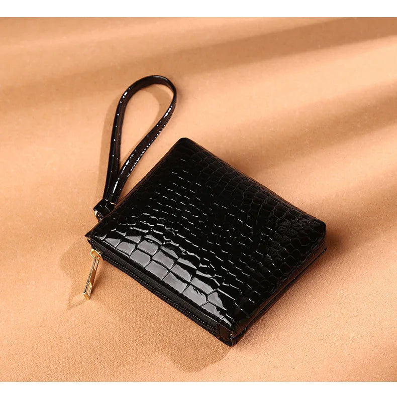 New Arrival Factory Wholesale Fashion Trendy Crocodile Pattern Ladies Clutch Wallets Pu Coin Purse 2022 Custom-5