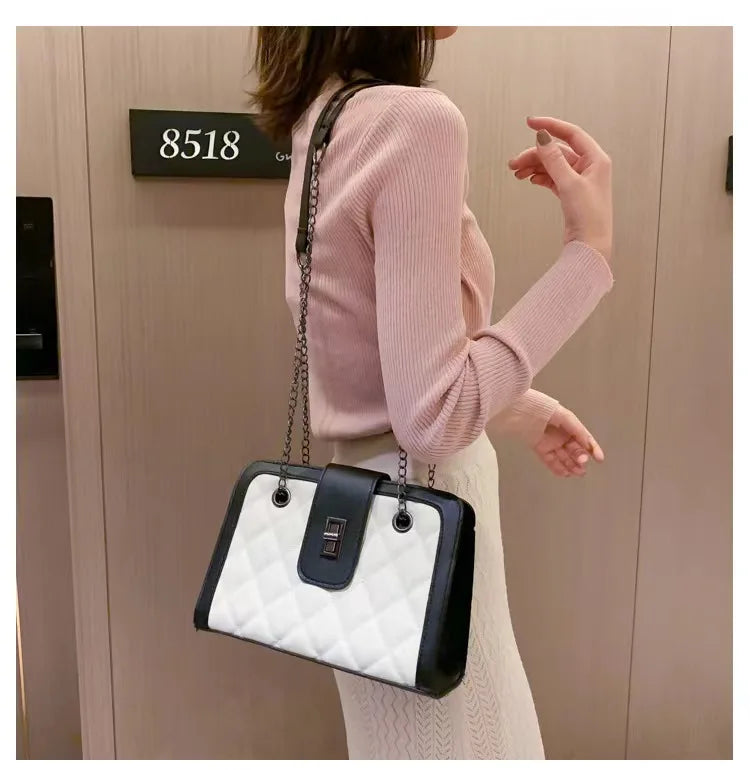 Big Soft Leather Bag Female Storage New Korean Version Of Everything Simple Large Capacity Storage Tote Single Shoulder Handbag-3