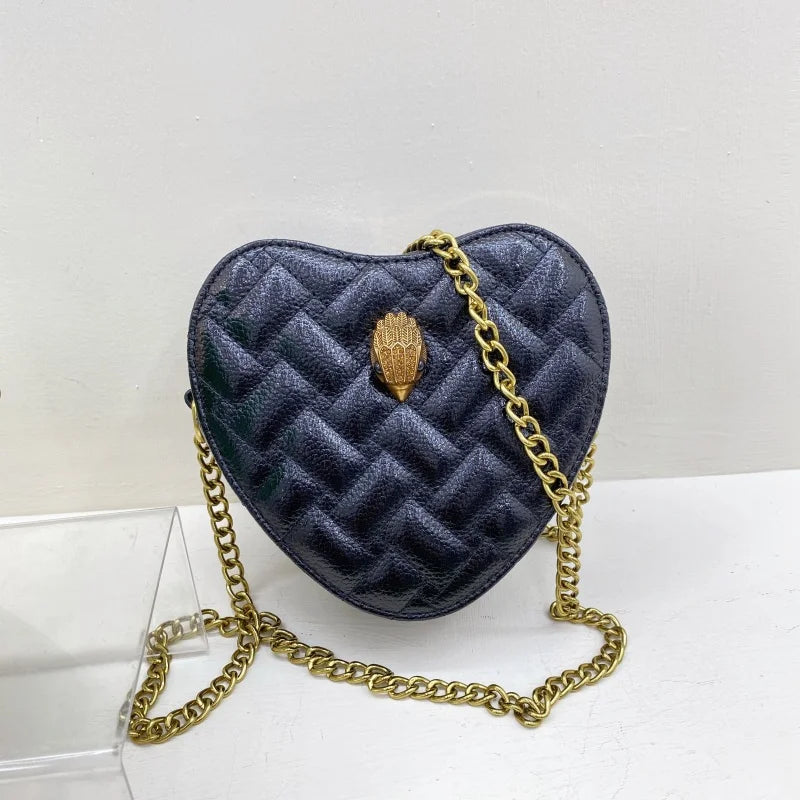 BM9221 Designer Handbag rose red candy color Love heart shape luxury shoulder bag girls crossbody handbags for women-1