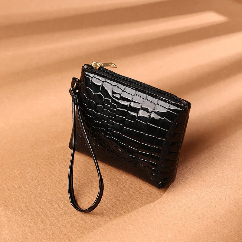 New Arrival Factory Wholesale Fashion Trendy Crocodile Pattern Ladies Clutch Wallets Pu Coin Purse 2022 Custom-8