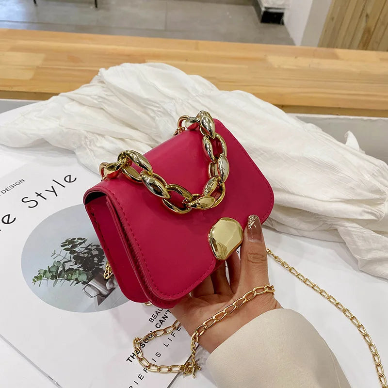 2022 Tie Dye Color Tote Metal Buckle Small Crossbody Bag Female Handbag Chain Woman Hand Bag Boxycharm Glam Bag-1