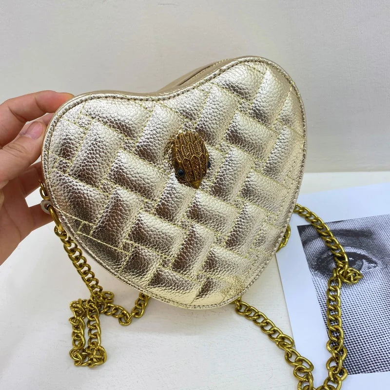BM9221 Designer Handbag rose red candy color Love heart shape luxury shoulder bag girls crossbody handbags for women-10